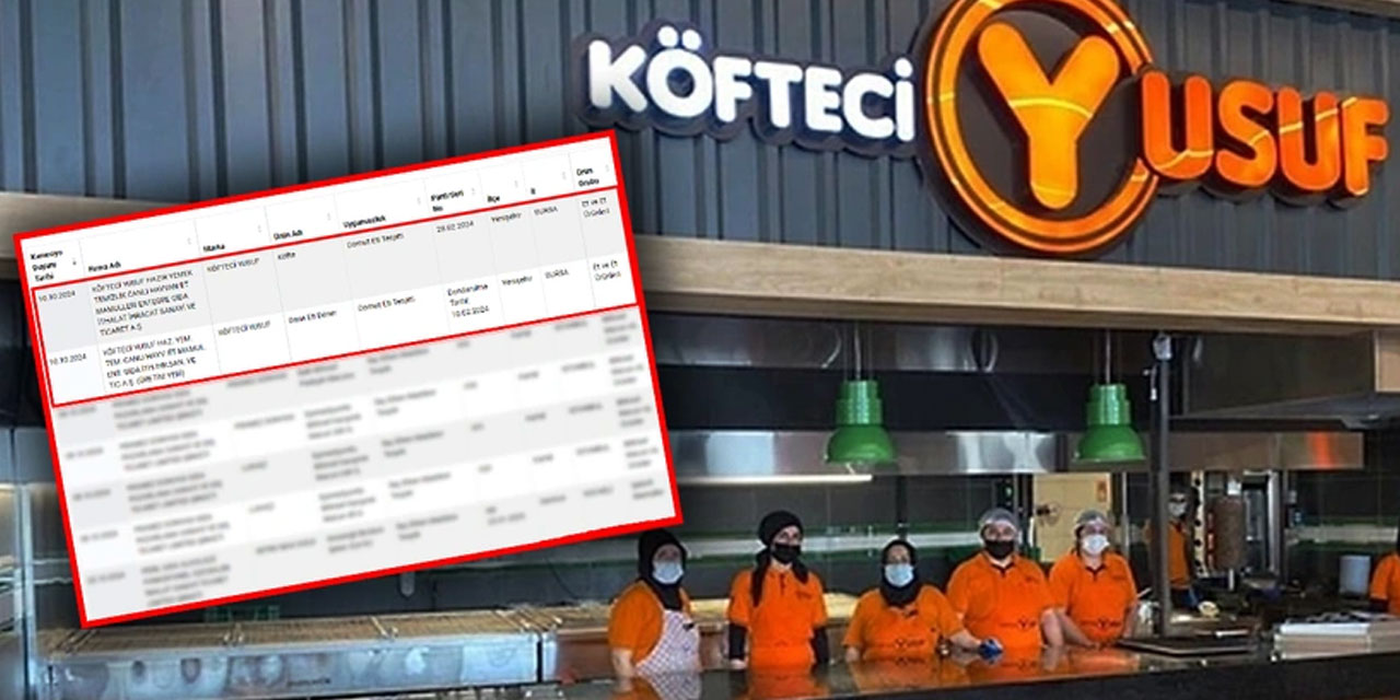 Köfteci Yusuf'un açıklamasına karşı bakanlık adım attı: İşte domuz etinin bulunduğu şubeler!