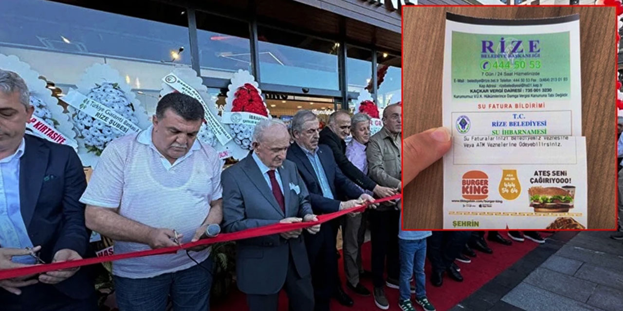 Boykot söylemde, işbirliği faturada: AKP'li Rize Belediyesi'nden Burger King anlaşması