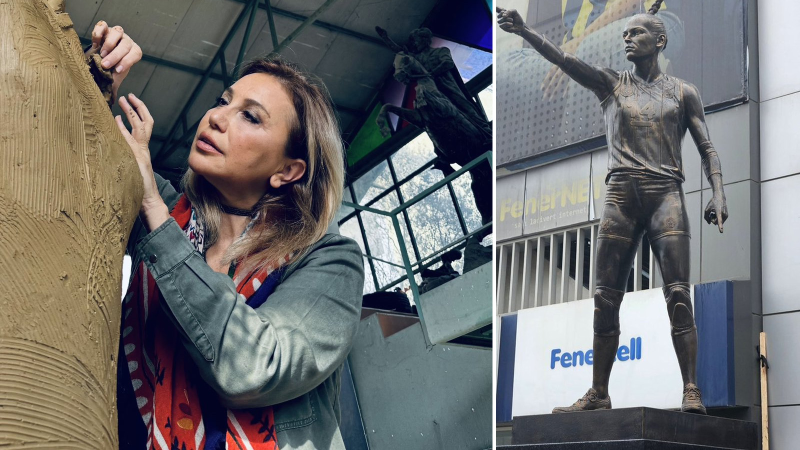 Eda Erdem'in heykeli sosyal medyada tartışma yarattı: Heykeltıraştan açıklama geldi