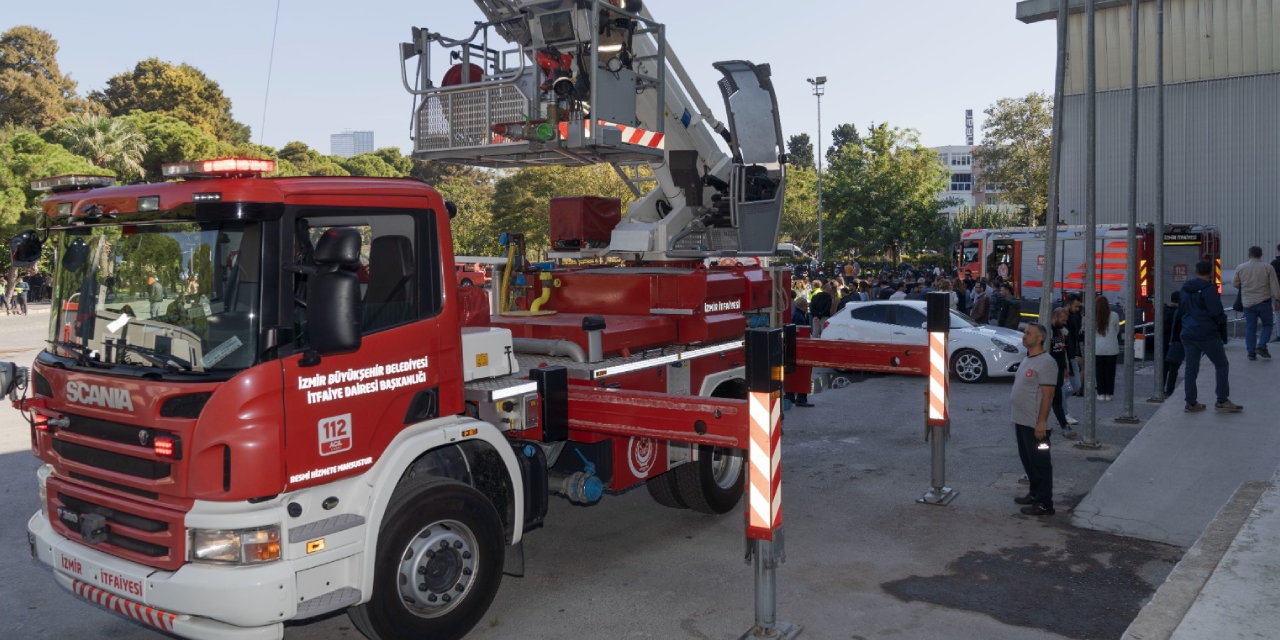 İzmir'de yangın tatbikatı