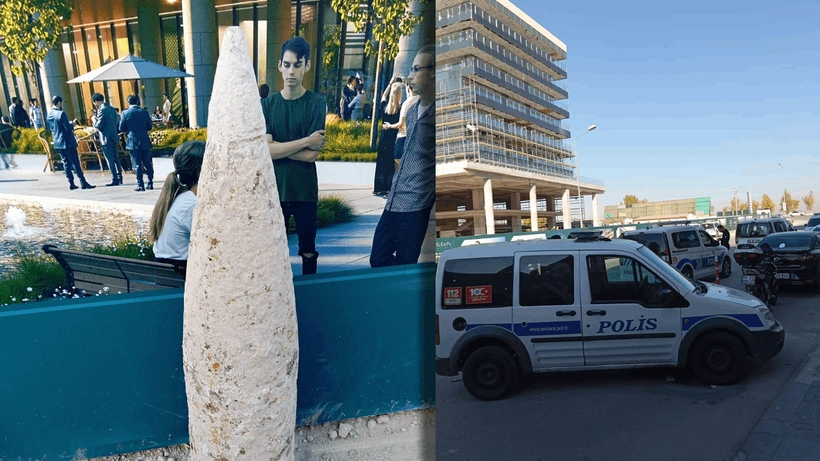 Ankara'da inşaat için yapılan kazıda top mermisi bulundu