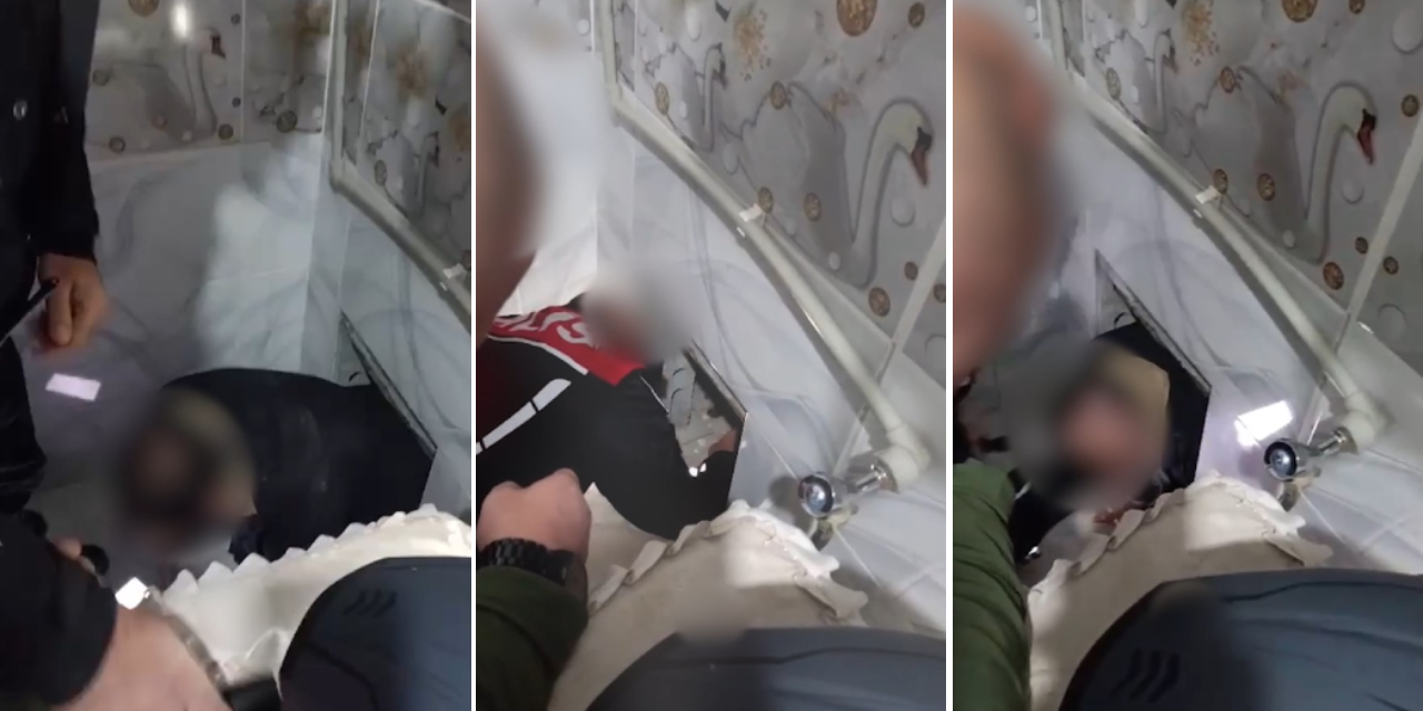Esrar ile birlikte yakalanan firari hükümlü, banyodaki gizli bölmede yakalandı