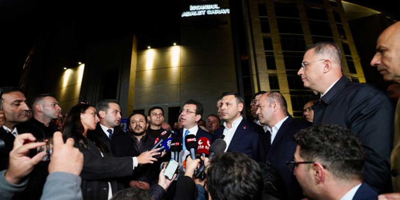 Ekrem İmamoğlu, Çağlayan Adliyesi önünde açıklama yaptı: Neden korktuğunuzu biliyoruz'