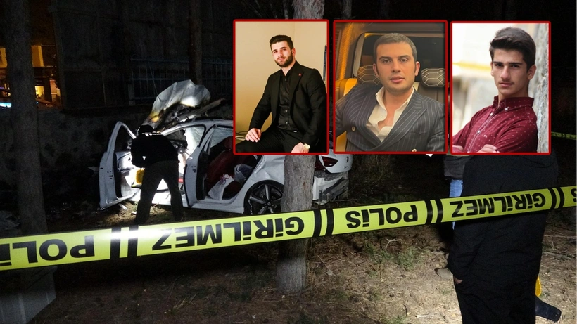 Erzurum'da feci kaza: Kazaya karışan araç hastane bahçesine uçtu, alev aldı, 3 genç yaşamını yitirdi