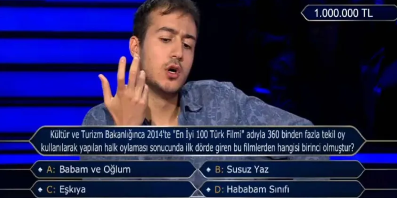 Milyoner'de tarihi an: Duhan Başar Ahmetoğlu 1 Milyon TL'lik soruyu açtırdı!
