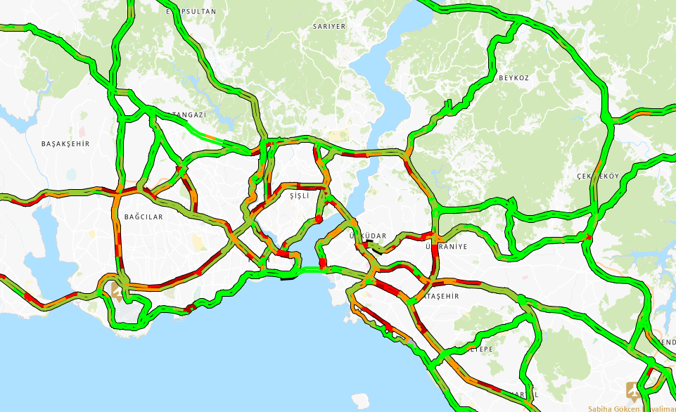 İstanbul'da yağmur başladı: Trafik yoğunluğu yüzde 60