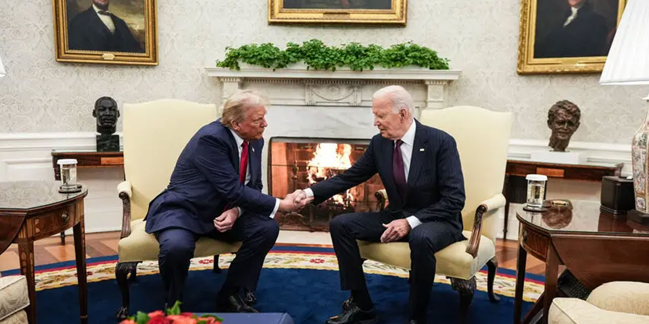 Trump 4 yıl sonra Beyaz Saray'da: Biden'dan 'sorunsuz geçiş' sözü