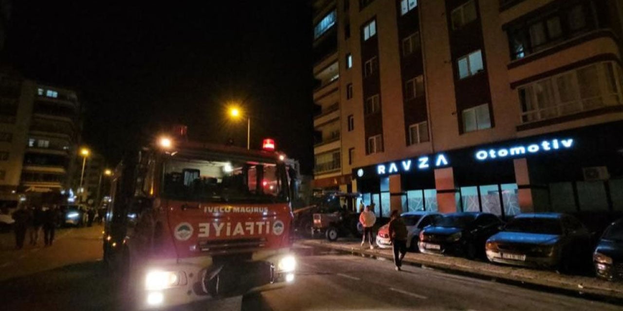 Kayseri'de bir kişi evini ateşe verdi; bina sakinleri sokağa döküldü!