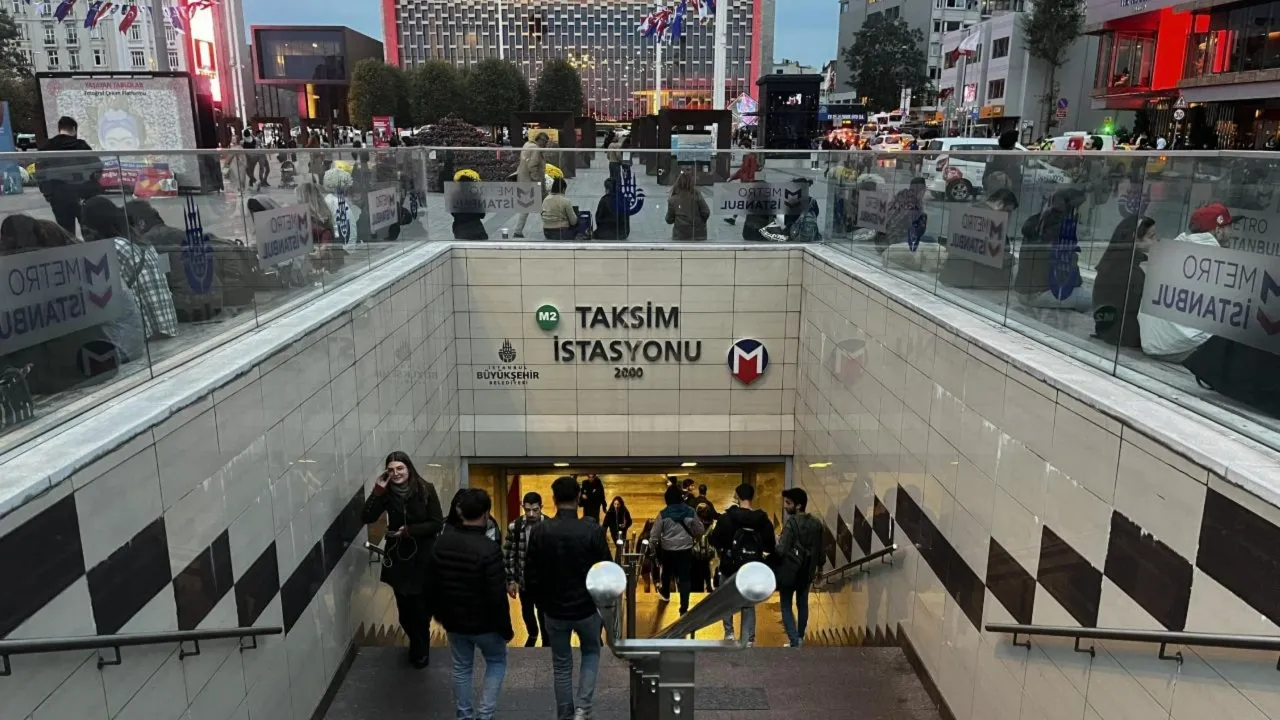 Taksim'deki metro istasyonları geçici süreyle kapatılacak