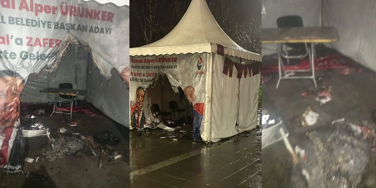 Zafer Partisi'nin seçim çadırına saldırı düzenlendi