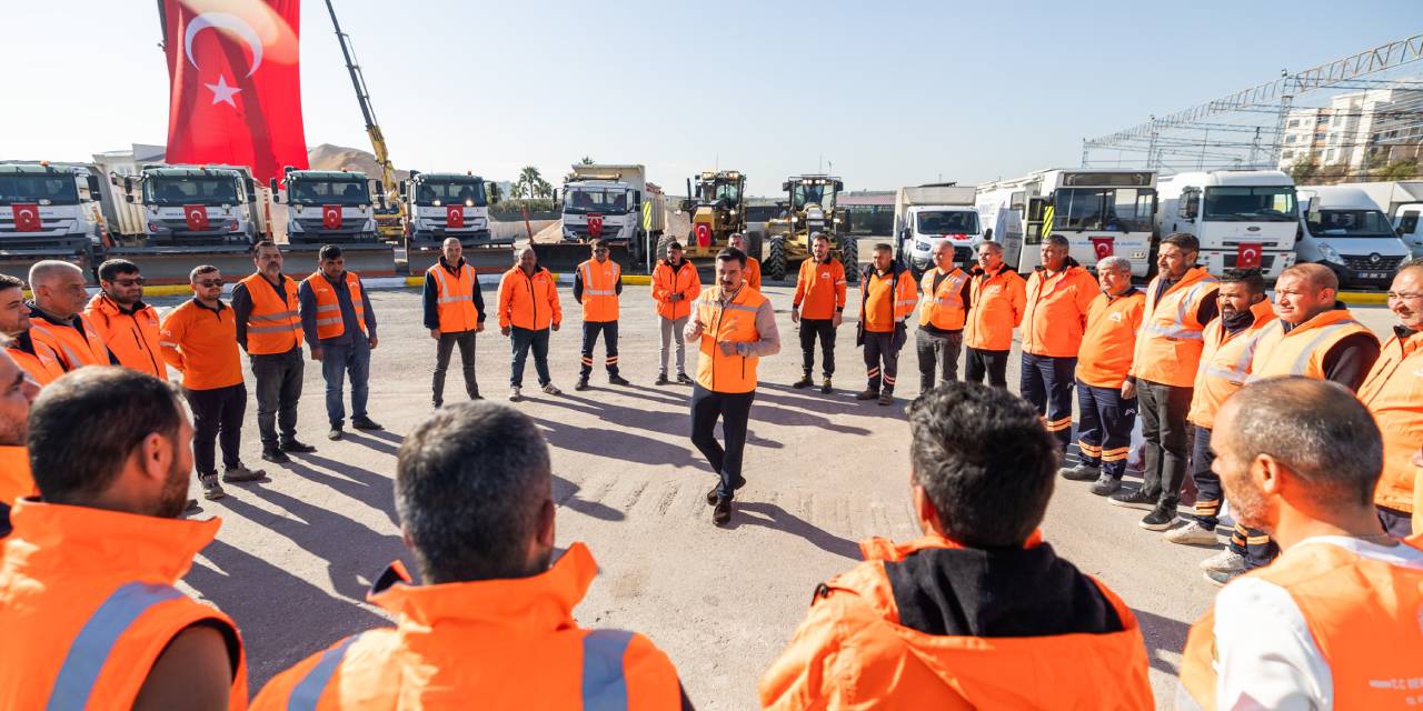 Mersin Büyükşehir Belediyesi karla mücadele hazırlıkları