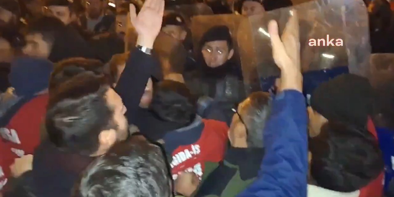 Polonez işçilerinin direniş çadırını polis dağıttı!