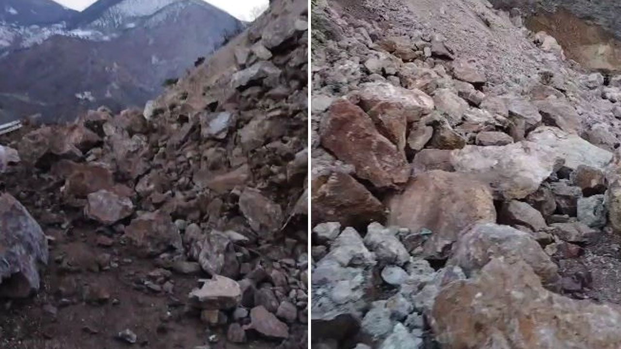 Artvin’de heyelan nedeniyle, 6 köye laşılamıyor