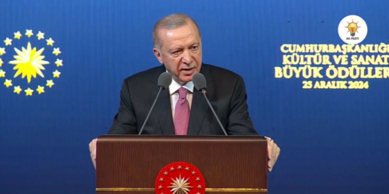 Erdoğan, Cumhurbaşkanlığı Kültür ve Sanat Büyük Ödülleri Töreni'nde konuştu