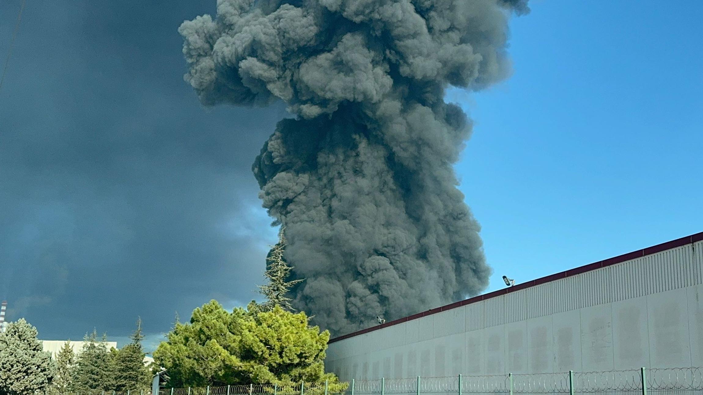 Kırklareli'de oyuncak fabrikasında yangın