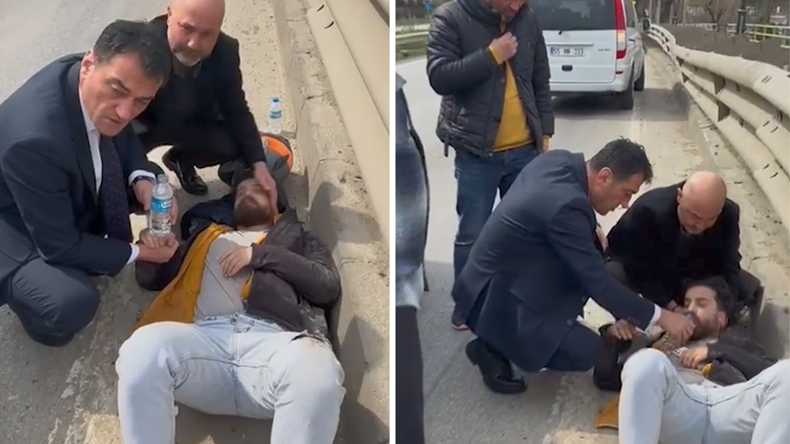 CHP Giresun Belediye Başkan Adayı Köse'nin motokuryeye müdahalesi tepkilere neden oldu