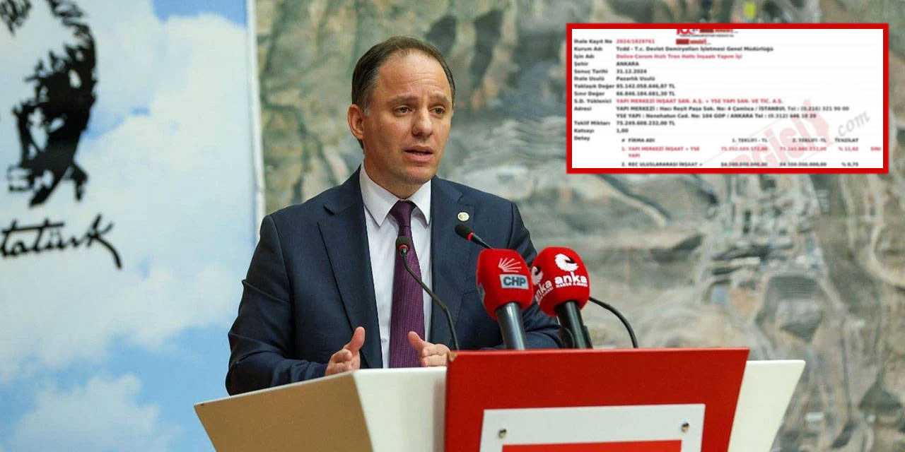CHP'li Deniz Yavuzyılmaz belgeledi: Delice-Çorum hızlı tren ihalesinde 46 milyarlık zarar mı?