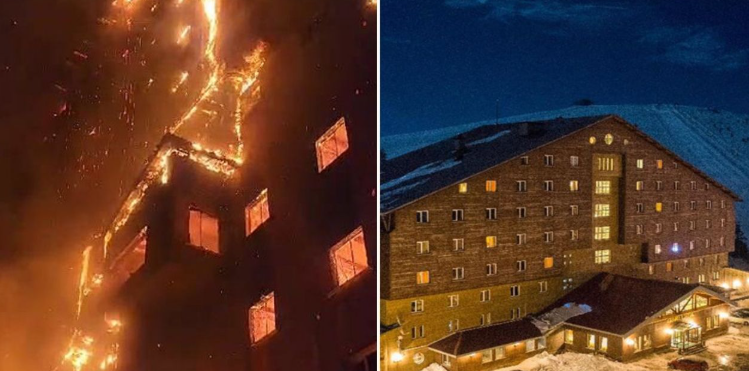 Kayak merkezinde yangın: Spor camiasından başsağlığı mesajı