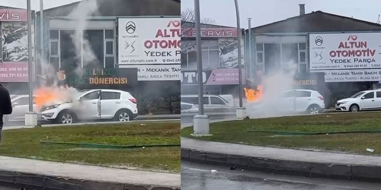 Seyir halindeyken alev alan cip paniğe neden oldu