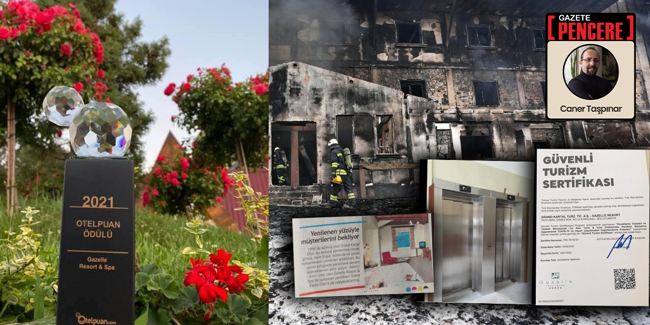 Turizm Bakanı Ersoy’un şirketi yanan otelin sahibine ödül vermiş