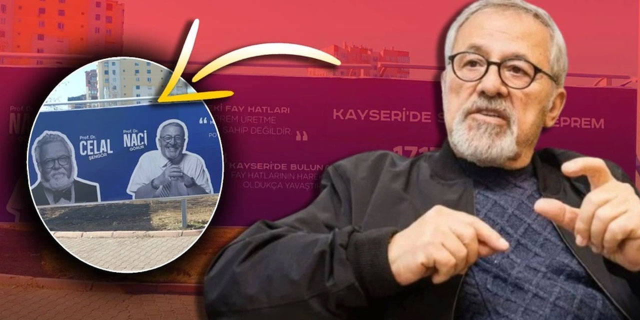 Naci Görür reklam panosunda kendisini görünce sinirlendi