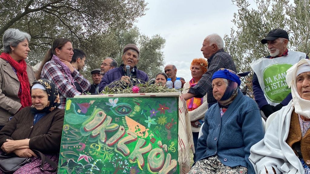 İkizköylüler Akbelen'de toplandı: Topraklarımızı rahat bırakın