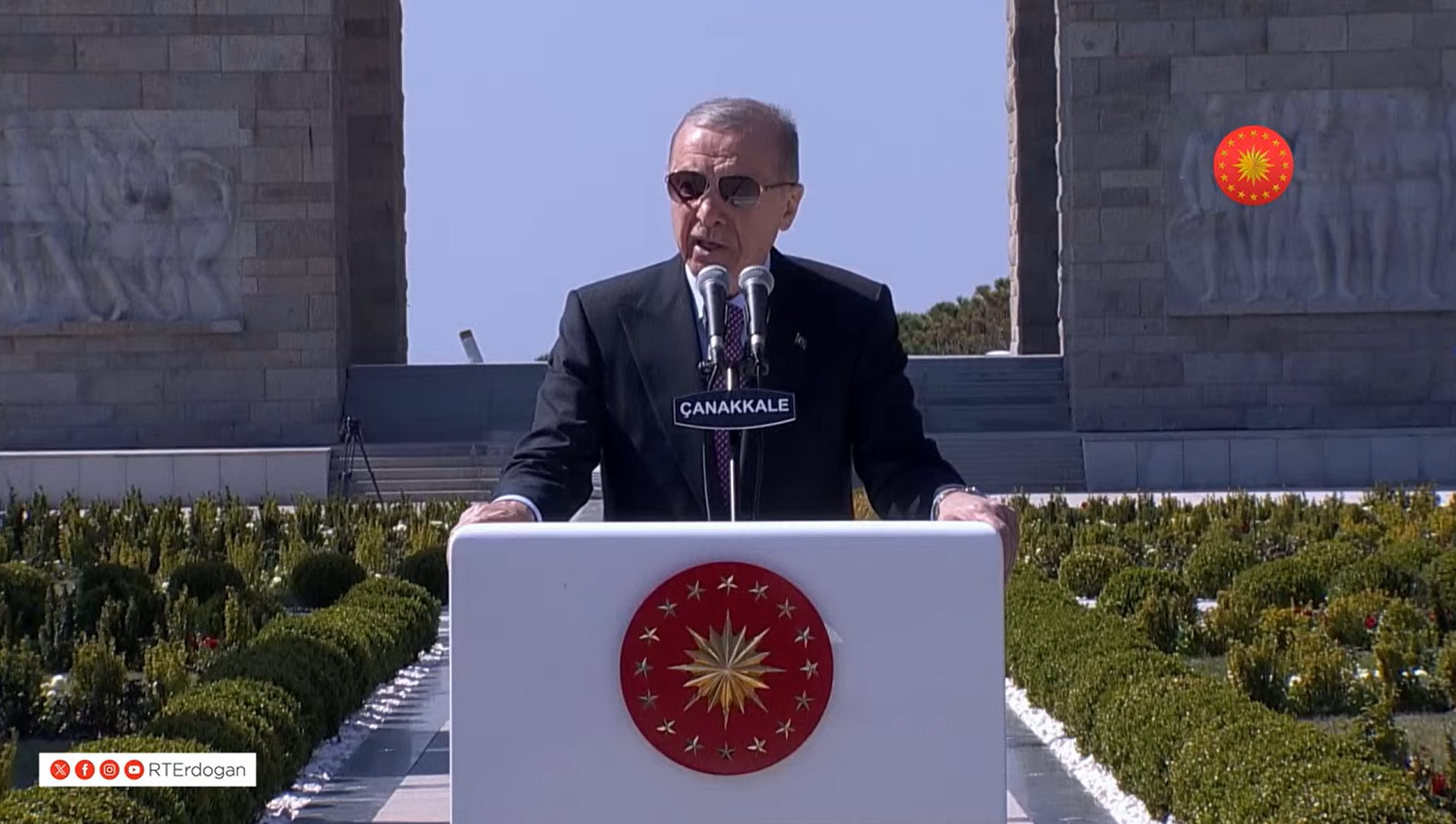 Cumhurbaşkanı Erdoğan, 18 Mart Şehitleri Anma Günü Töreni'nde Çanakkale'de konuştu