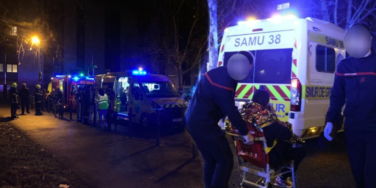 Fransa'nın Grenoble kentinde barda şiddetli patlama!  Çok sayıda yaralı var