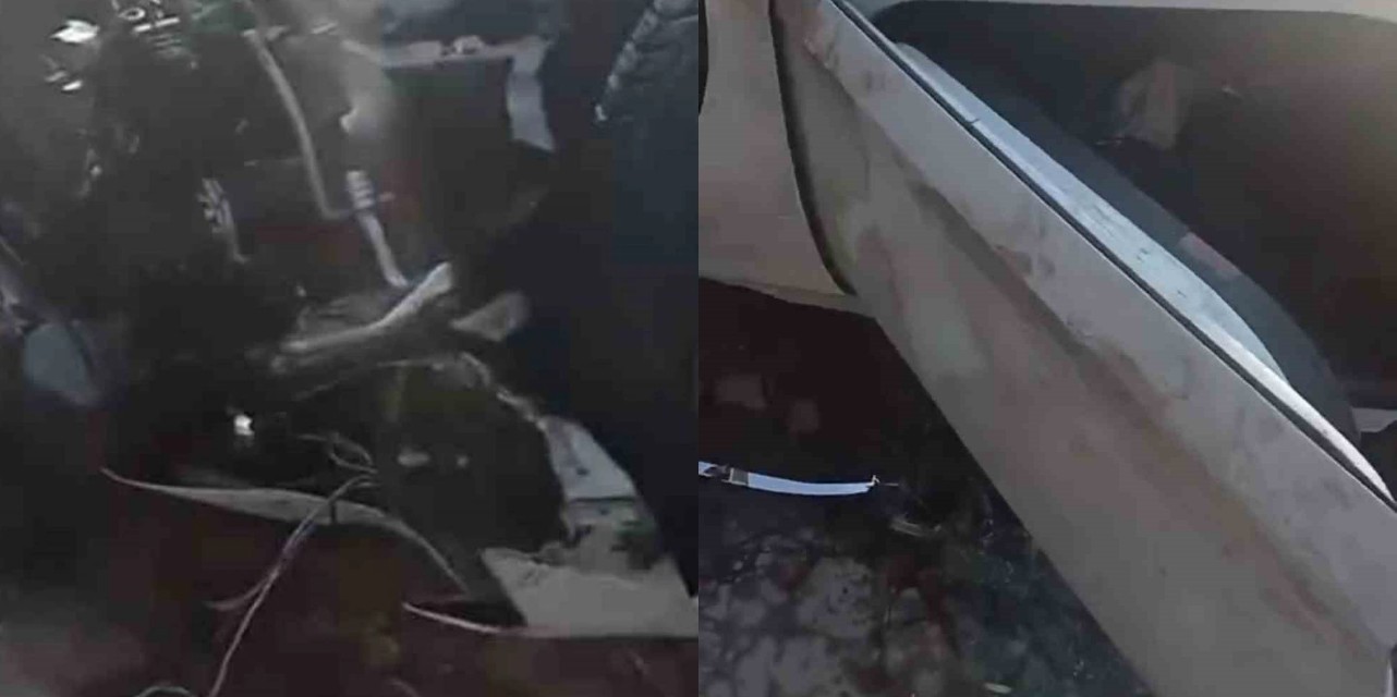 Otomobiliyle bir evin bahçesine uçtu... Ağlayarak yardım istedi: Arabam ne olacak?