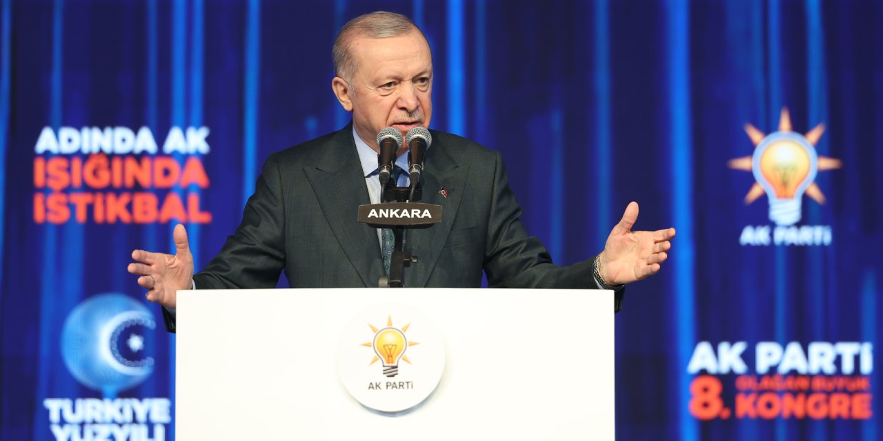 Erdoğan AKP 8. Olağan Kongresi'nde konuştu: Ya silah ya sivil siyaset
