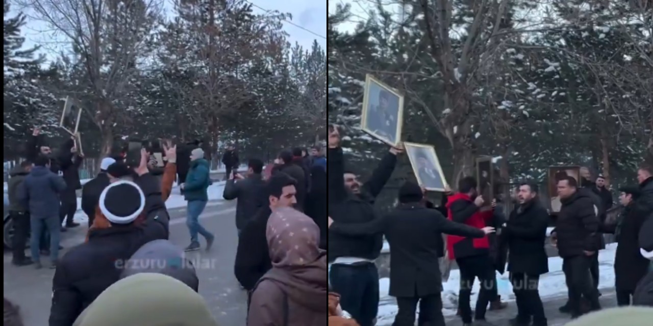 Halil Konakçı Erzurum'da protesto edildi: Atatürk düşmanları burada cirit atamaz!