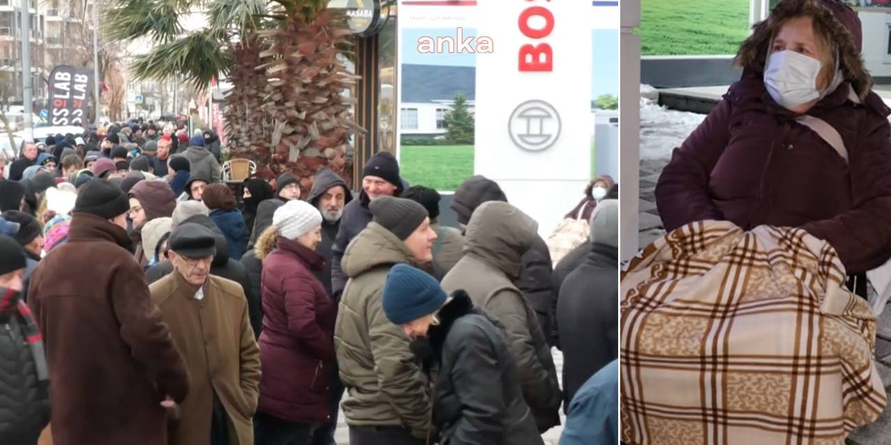 Beylikdüzü’nde et kuyruğu: Yurttaşlar gün aymadan sıraya girerken, saatlerce bekliyor