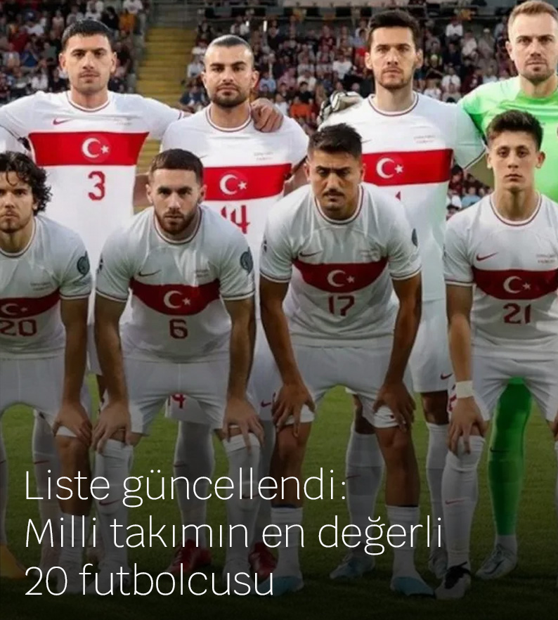 Liste güncellendi: Milli takımın en değerli 20 futbolcusu