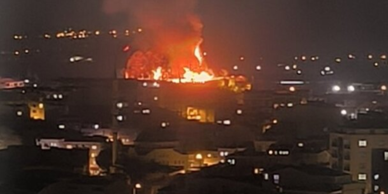 Bursa'da tarihi Kestel Kalesi'nde korkutan yangın: Alevler birçok noktadan görülüyor