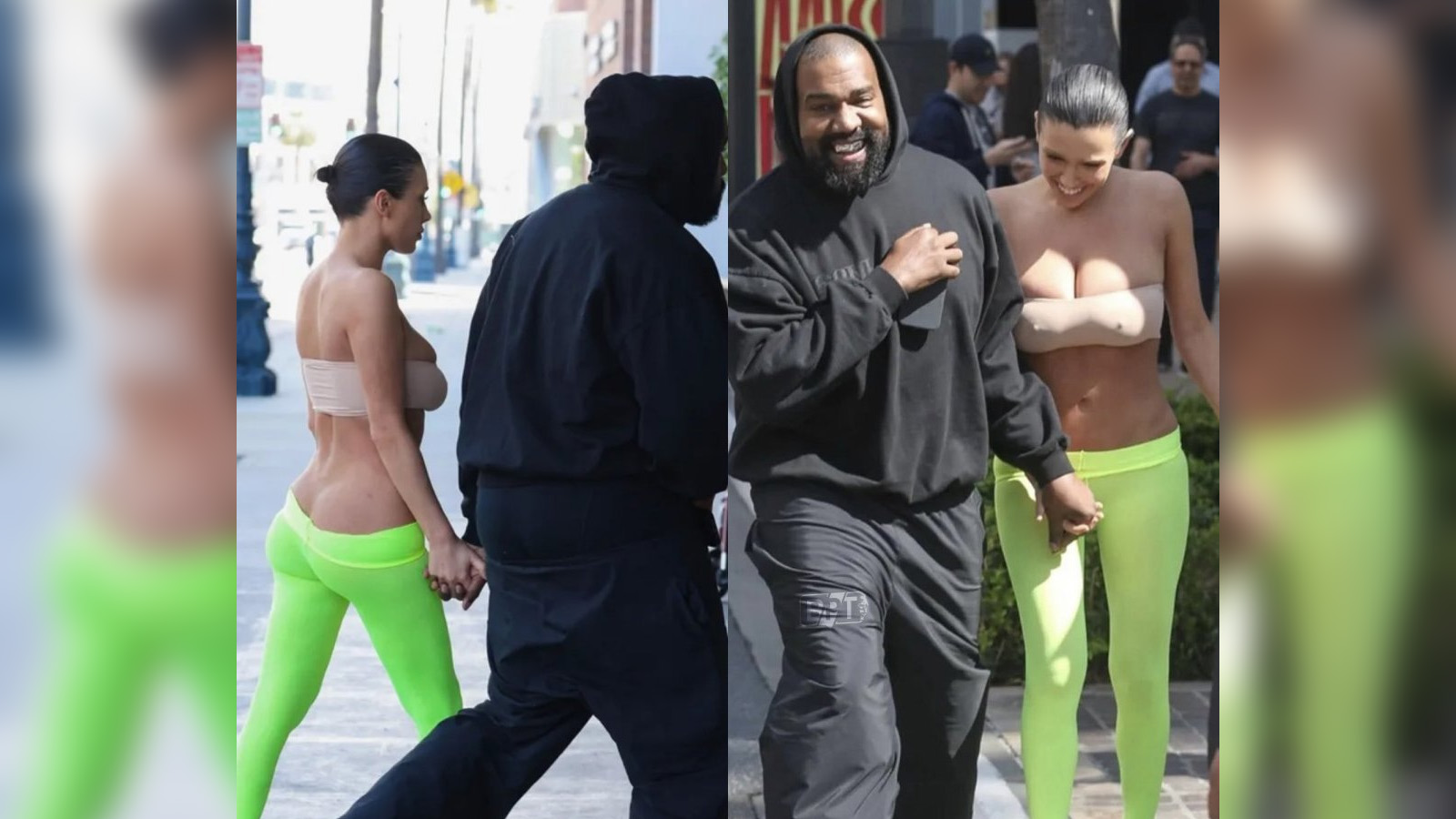 Kanye West'in eşi Bianca Censori bu sefer taytını yarıya indirdi