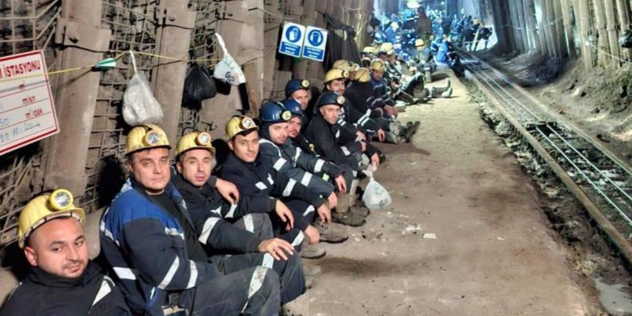 Çayırhan’da işçiler özelleştirmeye karşı direnişte: Madenciler yürüyüş yapamadı, madene kapanma kararı aldı