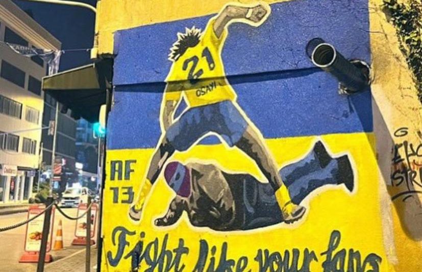 Fenerbahçe taraftarı Osayi Samuel akımı başlattı, belediye grafitiyi sildi