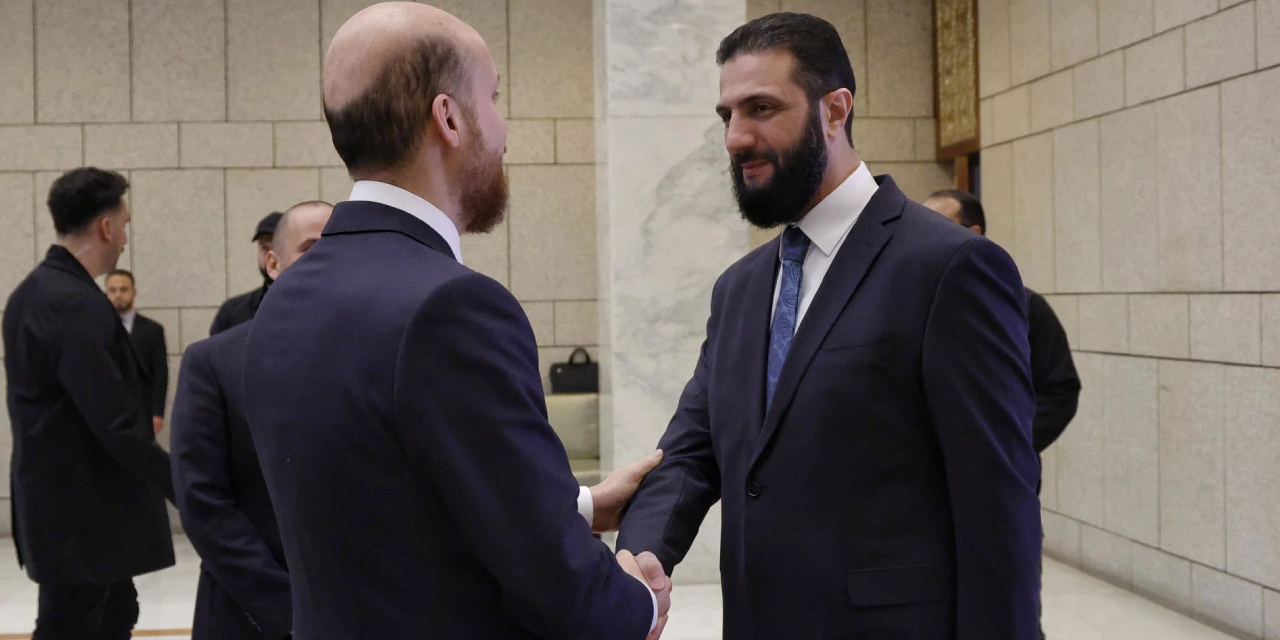 Bilal Erdoğan, Şam'da Şara ile görüştü