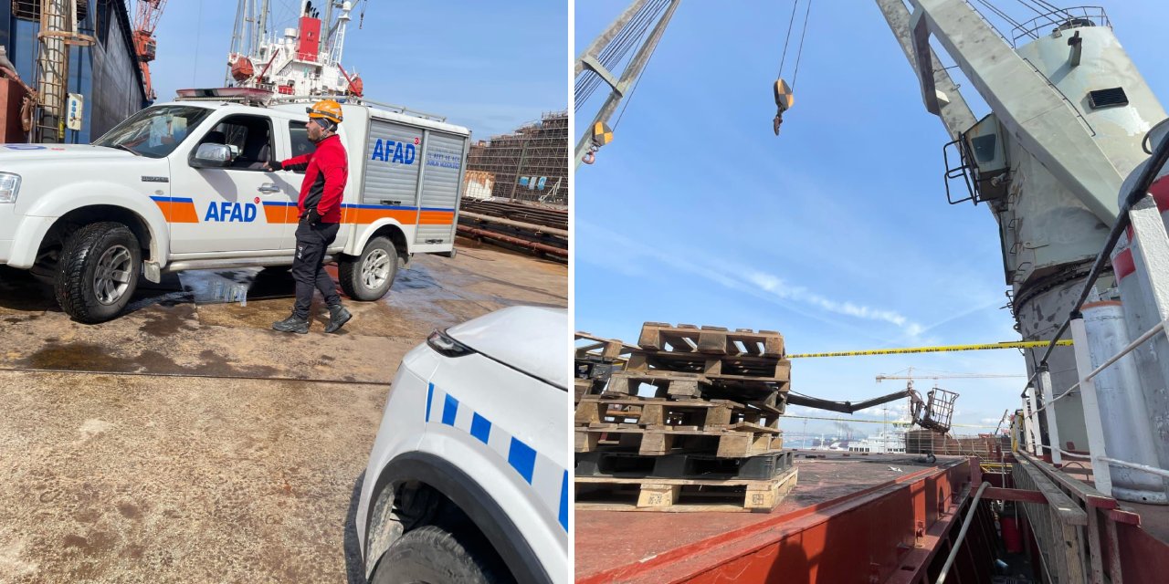 Yalova'da tersanede sepetli vinçten düşen işçi hayatını kaybetti