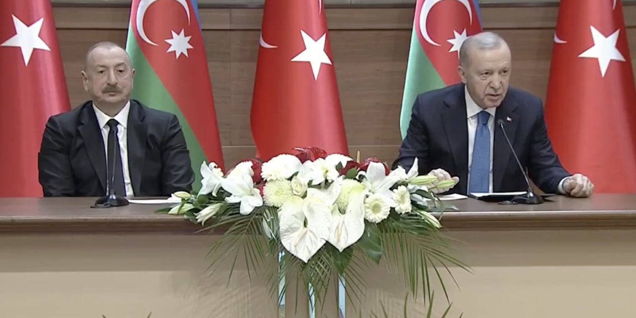 Erdoğan ve Aliyev, Ankara'da buluştu: Iğdır-Nahçıvan boru hattı açıldı
