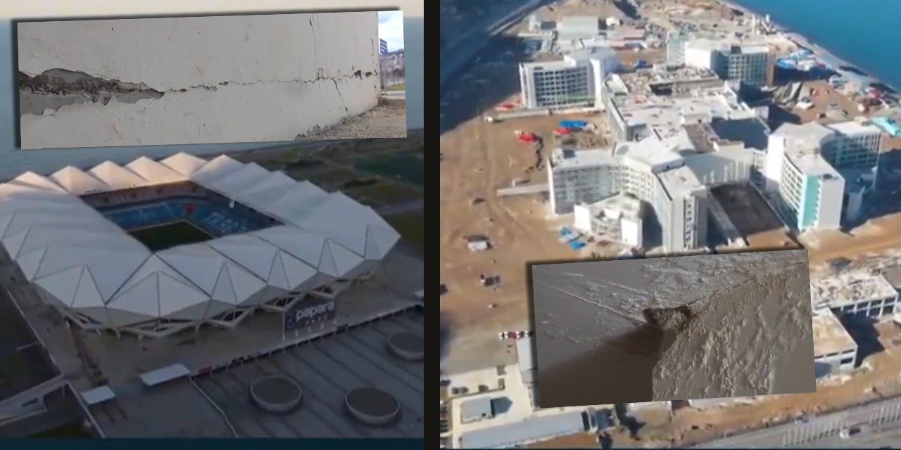 Trabzon’dan korkutan görüntüler: 40 bin kişilik stadyum ve hastane tehlikede