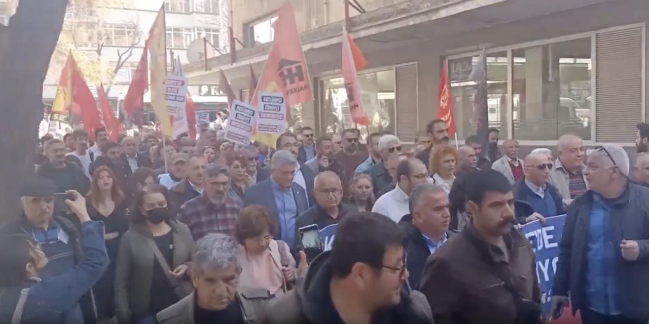 Ankara’da HTŞ protestosu: Alevi kurumları Lazkiye ve Tartus’taki katliamlar için yürüdü