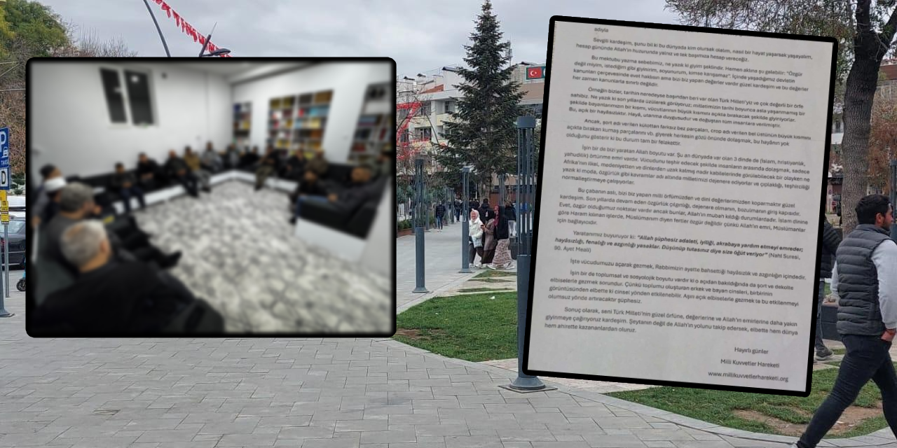 Konya'da kadınları hedef alan bildiri! 'Açık' giyinenlere ateş püskürdüler