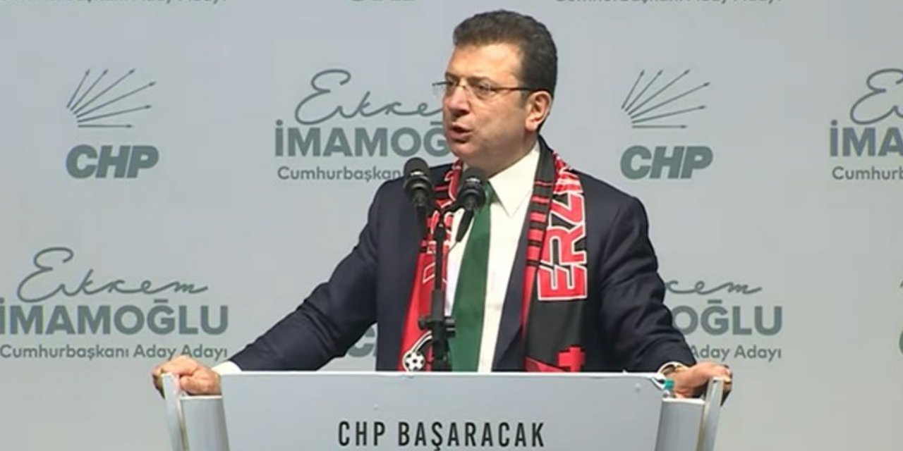 İmamoğlu Erzincan'da yurttaşlara seslendi: Muhalefetsiz Türkiye istiyorlar