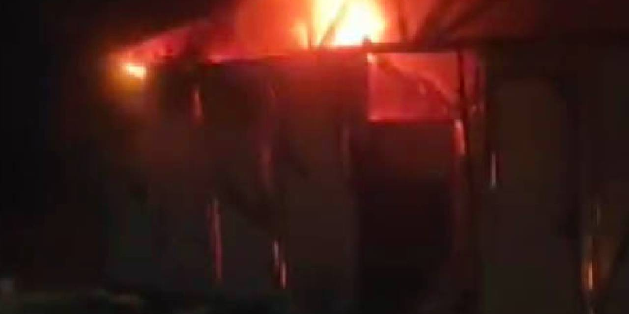 Kahramanmaraş’ta işçilerin kaldığı konteynerde yangın çıktı