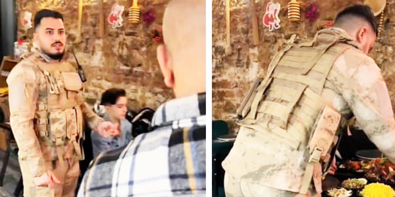 Askeri üniformalı garsona ve işletmecilere hapis cezası