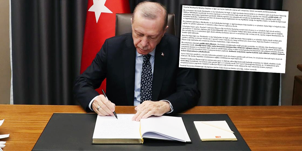 İmamoğlu operasyonundan sonra Erdoğan’a sunulan bilgi notu