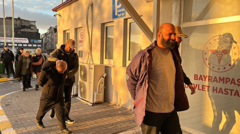 Casusluk operasyonunda gözaltına alınanlar hastaneye getirildi
