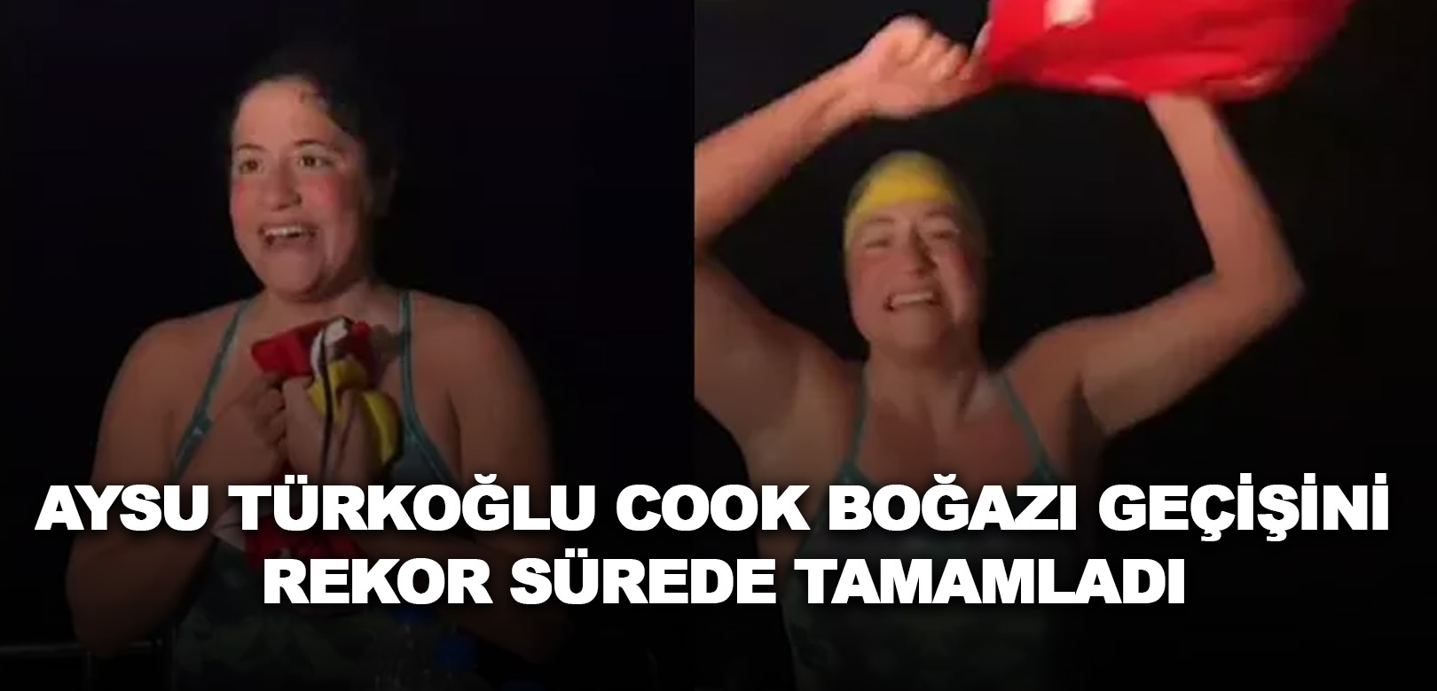 Aysu Türkoğlu Cook Boğazı geçişini rekor sürede tamamladı