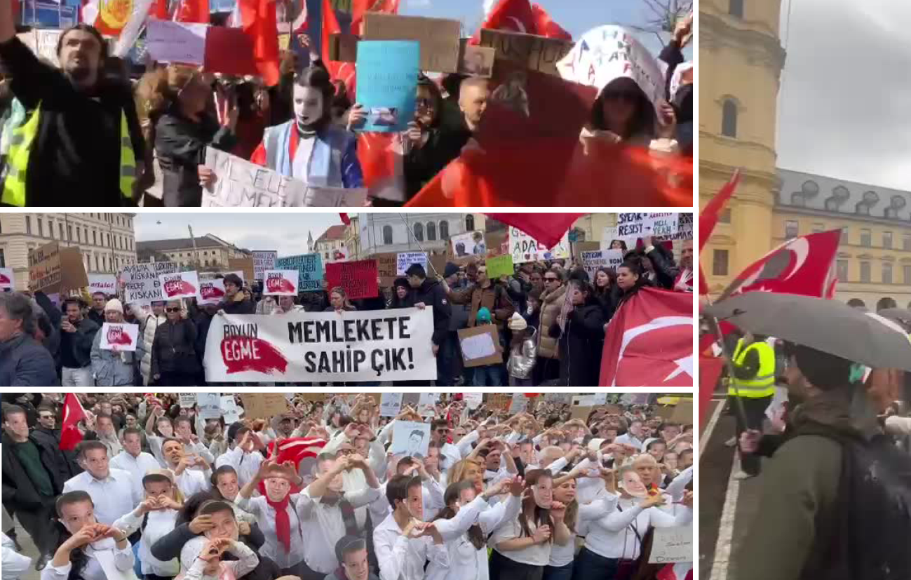 Diaspora memlekete, demokrasiye sahip çıkıyor... Düsseldorf, Berlin. Münih, Köln ve Darmstadt'ta protestolar